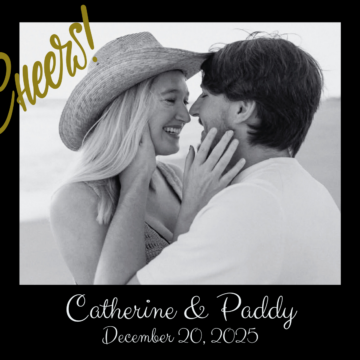 Engagement Custom Champagne Bottle Label