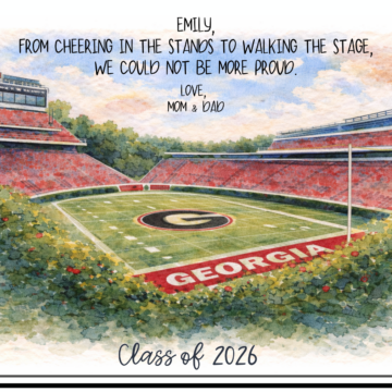 Sanford Stadium Custom Champagne Label